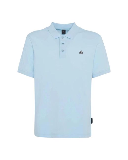 Moose Knuckles Blue Polo Shirts for men