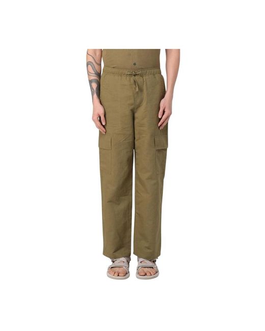 Colmar Broeken ,Groen ,Linnen Linnen Cargo Broek Met Koord in het Green voor heren