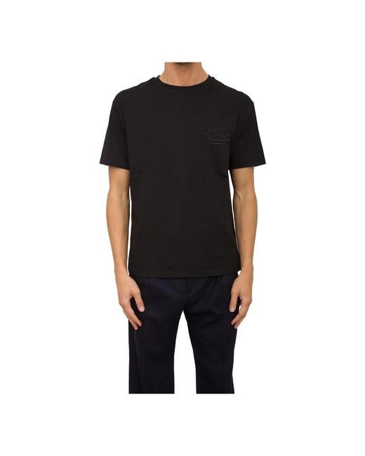 T-Shirts Etro de hombre de color Black