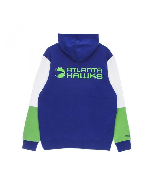 Mitchell & Ness HoodieBA Fusion Fleece 2.0 Hartholzklassiker Atlhaw in Blue für Herren