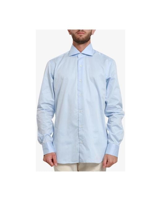 Barba Napoli Casual Shirts in het Blue voor heren