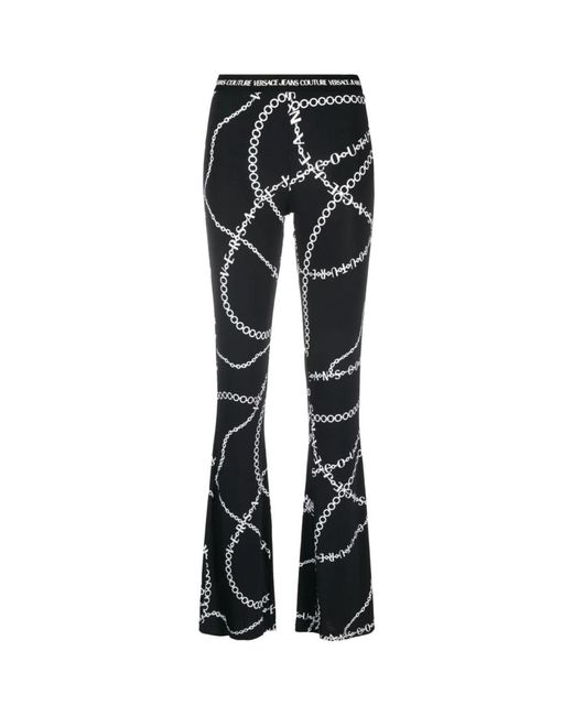 Versace Jeans Couture Flared Broek in het Black