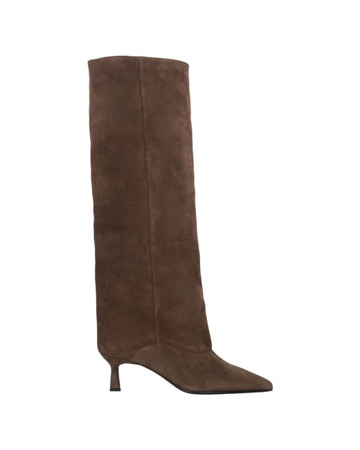 ESTRO Brown Heeled Boots