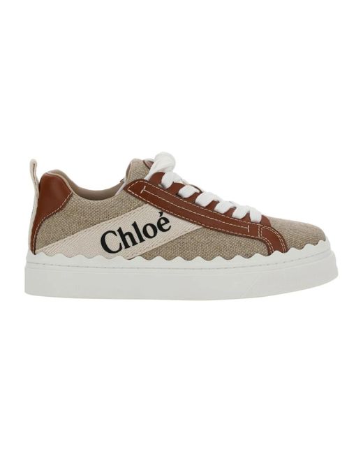 Chloé Brown Und braune lauren sneakers