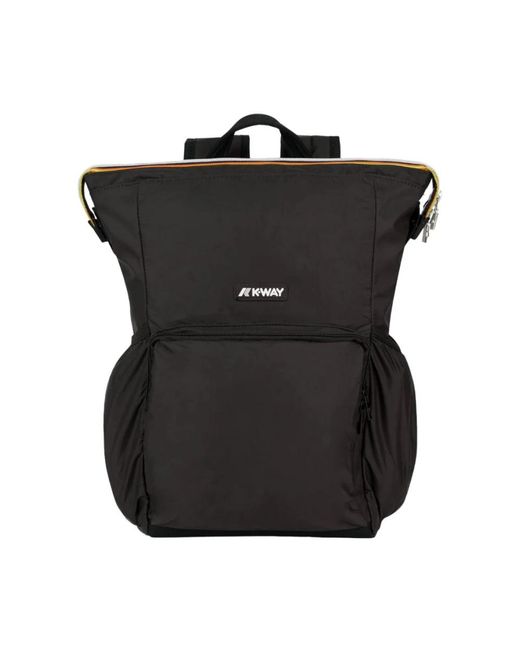 K-Way Black Backpacks for men