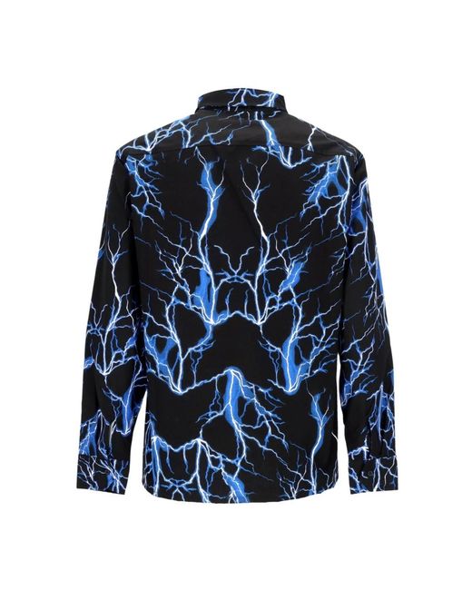 PHOBIA ARCHIVE Blue Casual Shirts for men