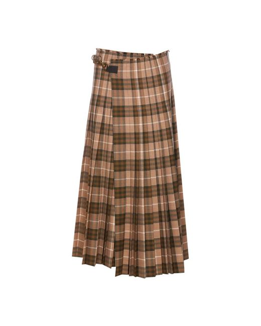 Midi Skirts Burberry de color Brown