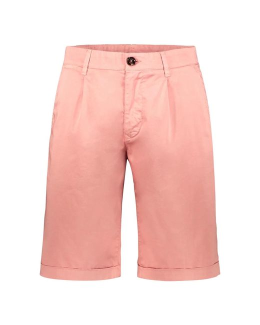 Moorer Pink Casual Shorts for men