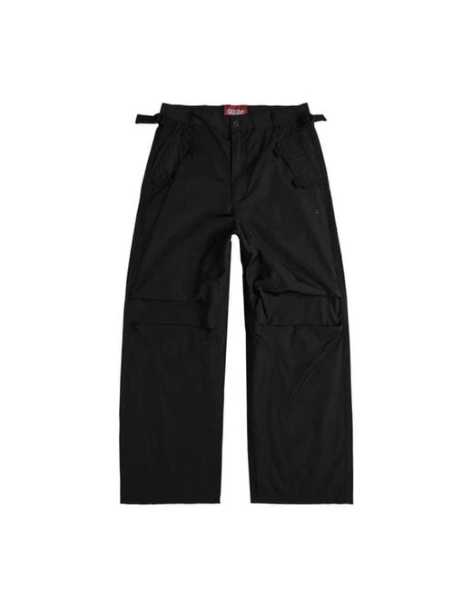 032c Black Wide Trousers