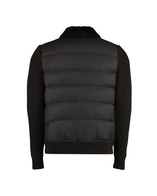 Down Jackets di Moorer in Black da Uomo