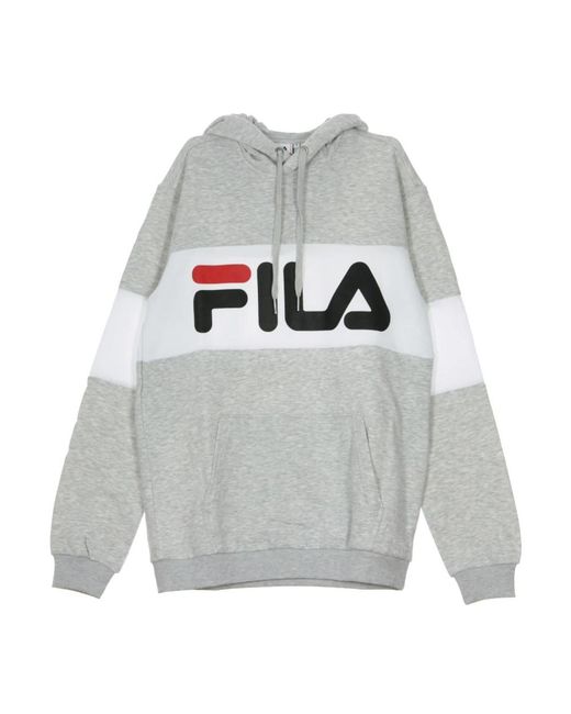 Fila Herren Night Blocked Hoodie Hellgrau Mel/Bros/Hellweib in Gray für Herren