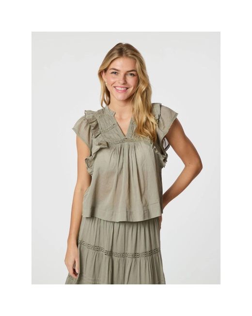 Neo Noir Gray Blouses