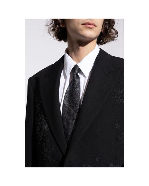 Ties di Etro in Black da Uomo
