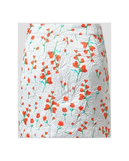 Essentiel Antwerp Minirok Met Bloemenprint in het White