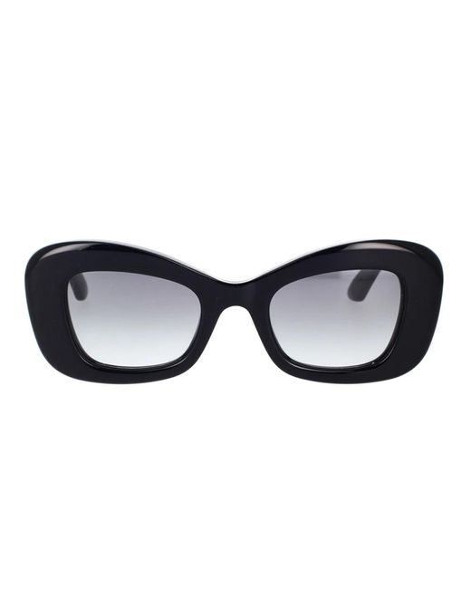 Gafas de sol cat-eye atrevidas am 0434s 001 Alexander McQueen de color Black