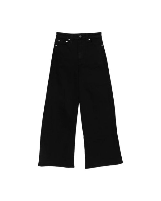 Khaite Black Wide Jeans