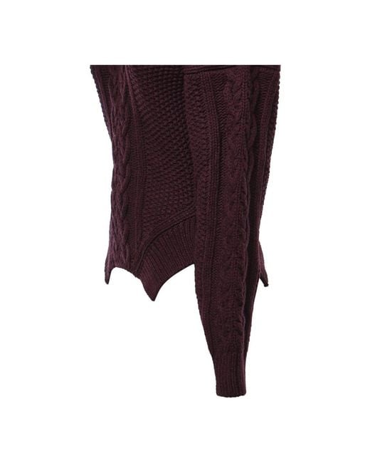 Dondup Purple Round-Neck Knitwear
