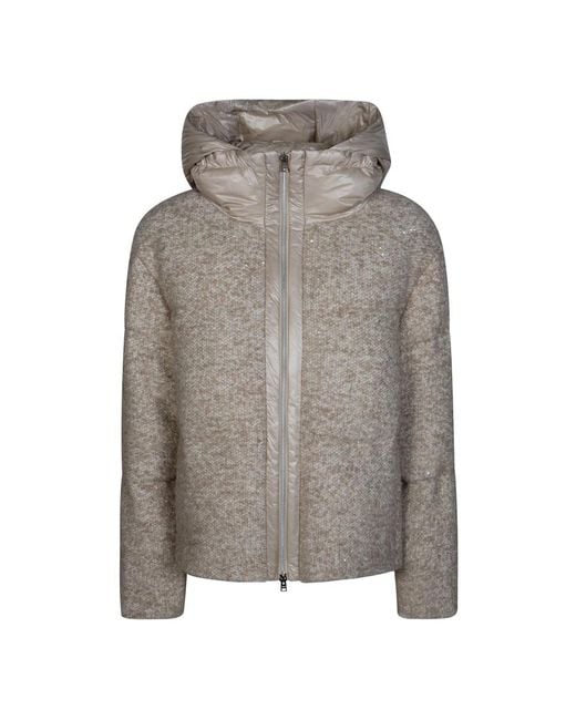 Herno Gray Winter Jackets