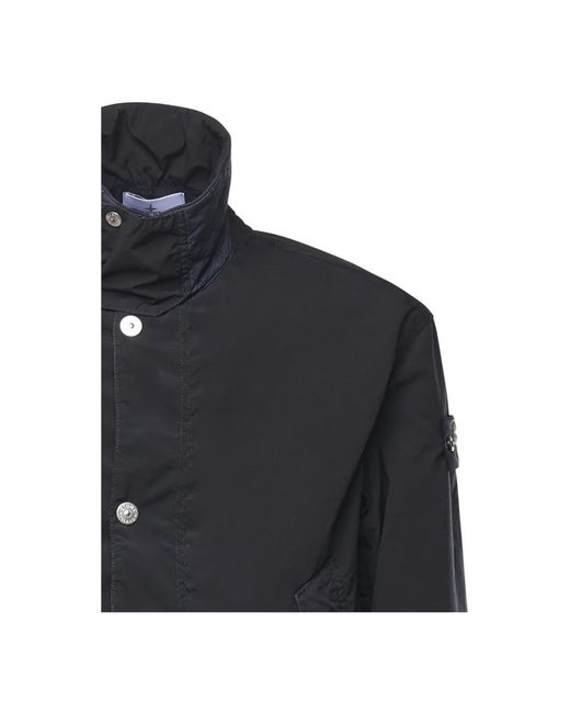 Stone Island Blue Light Jackets for men