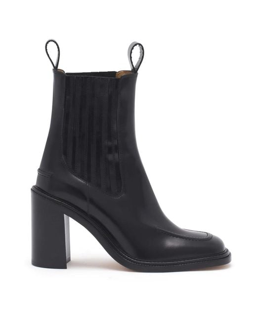 Maison Kitsuné Black Heeled Boots