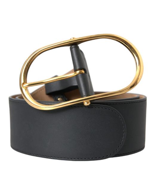 Dolce & Gabbana Leather Regular Belt Women Black Belts Calfskin belt with DG logo in Black for Women  main image 2