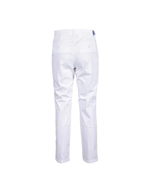 Jacob Cohen White Slim-Fit Trousers