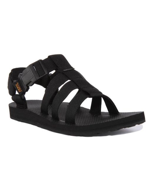 Teva Black Flat Sandals