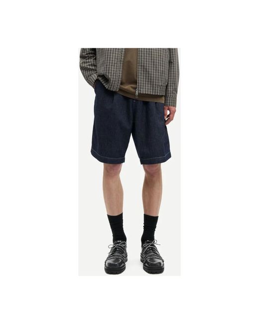 Samsøe & Samsøe Blue Denim Shorts for men