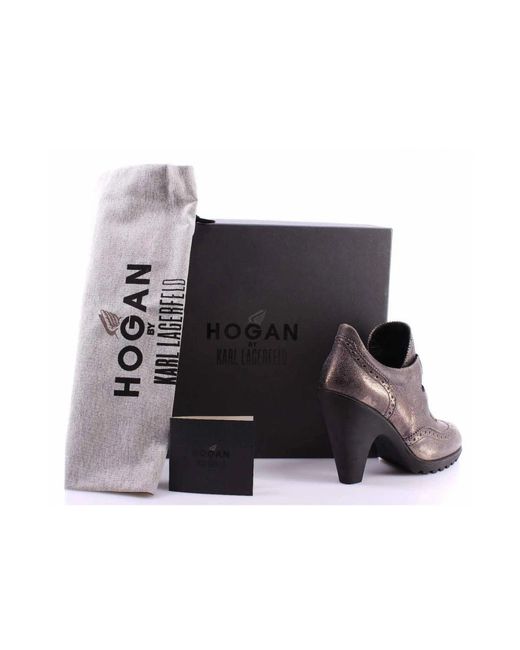 Hogan Brown E Leder Brogues Absätze