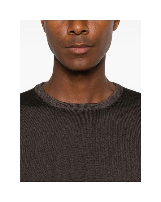 Vengera Brown Round-Neck Knitwear for men