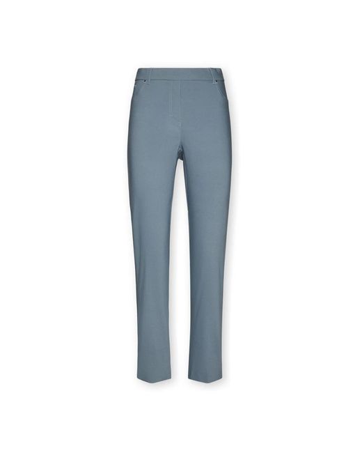 Elena Miro Slim Pull-On Broek in het Blue