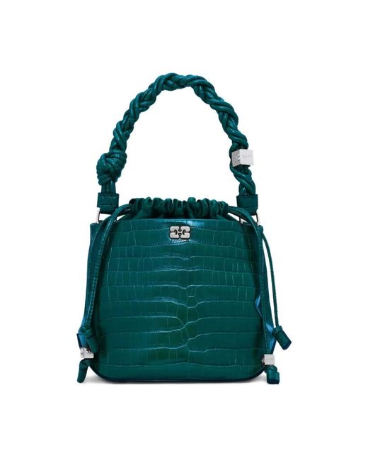 Ganni Green Bucket Bags