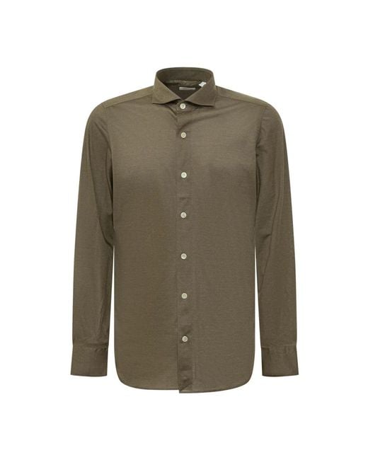 Finamore 1925 Green Casual Shirts for men