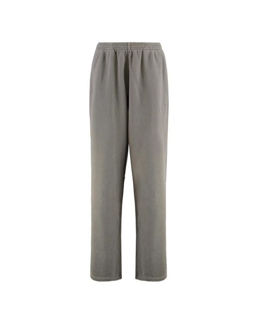 Alexander Wang Katoenen Trainingsbroek Met Zijzakken Met Rits in het Gray