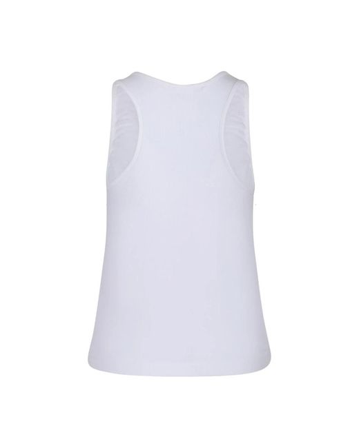 Palm Angels White Sleeveless Tops