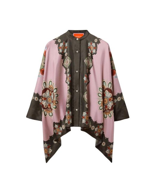 LaDoubleJ Overhemden ,Veelkleurig ,Blouses & Shirts in het Brown