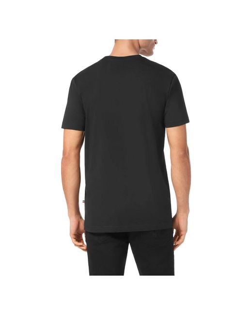 Billionaire Tops ,Zwart ,Katoen T-Shirt Ronde Hals in het Black voor heren
