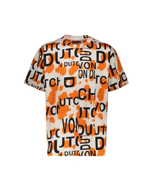 Von Dutch Lamarre model t-shirt in Orange für Herren