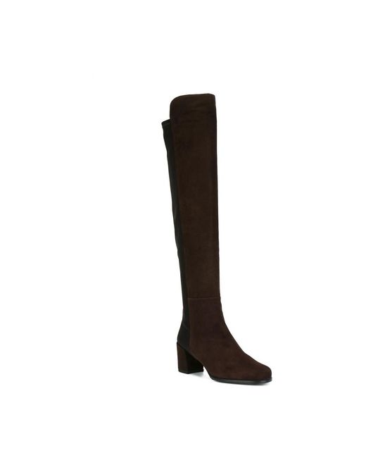 Stuart Weitzman Bruine Enkellaarzen Voor Vrouwen in het Black