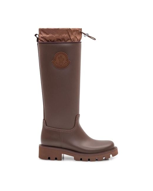 Moncler Brown Rain Boots