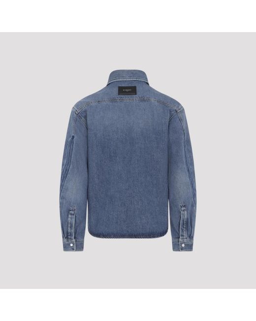 Givenchy Blue Denim Jackets for men