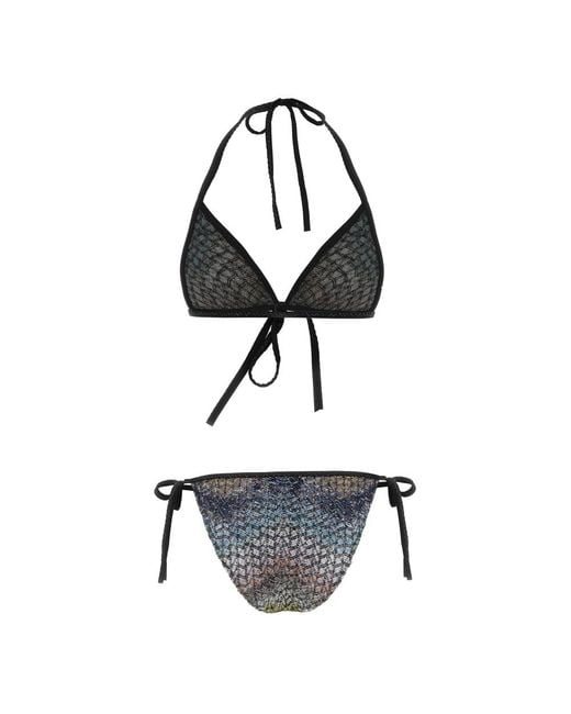 Missoni Bikini Van Gemengde Viscose Lamé Met Pailletten in het White