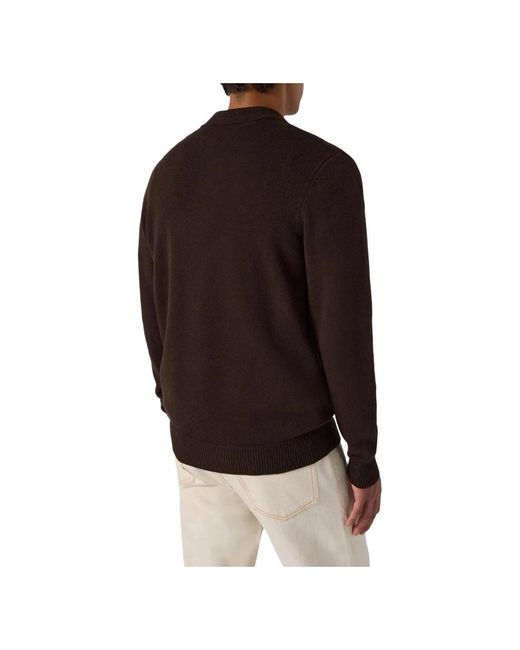 Mc2 Saint Barth Brown V-Neck Knitwear for men