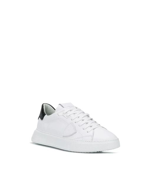 Philippe Model Temple Low-Top Sneakers in het White voor heren