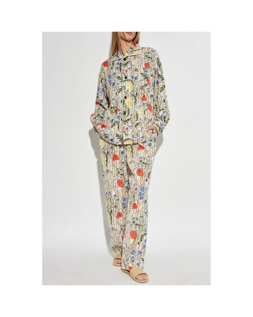 ルームウェア・パジャマ Bottega Veneta pyjamas Bottega Veneta® Women's Flower Viscose And Silk Pyjama Set