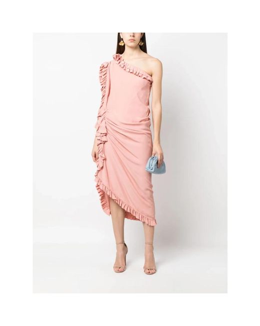 Dries Van Noten Pink Midi Dresses