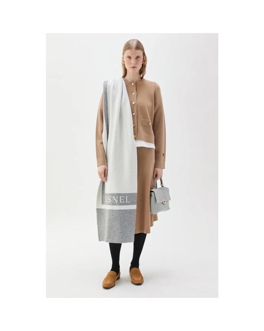 BUSNEL Truien & Vesten ,Bruin ,Wol Aria Cardigan in het Brown
