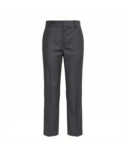 N°21 Gray Straight-Leg Casual Pants