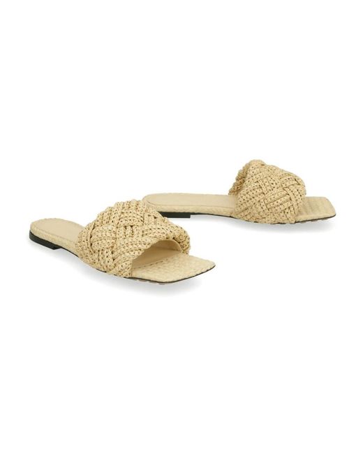 Bottega Veneta Metallic Sliders