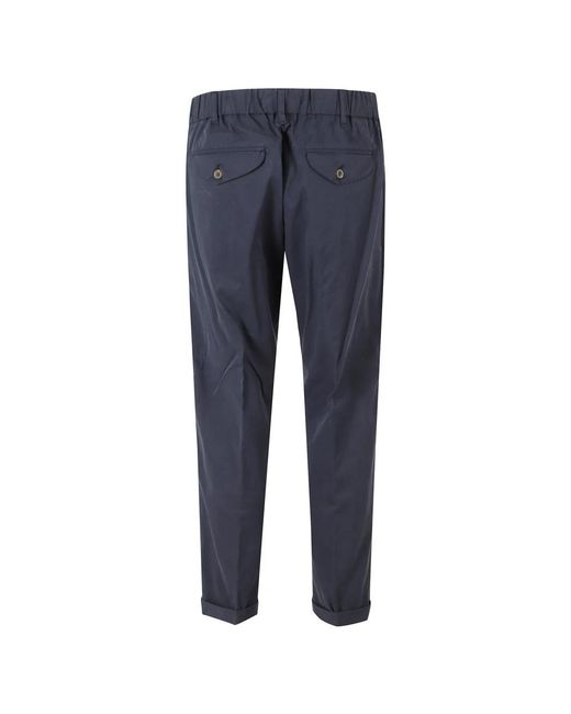 Myths Blue Slim-Fit Trousers for men